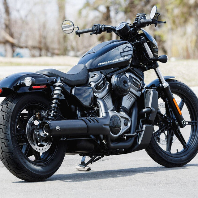 S&S Grand National black 4.5" Slip-On muffler for Nightster