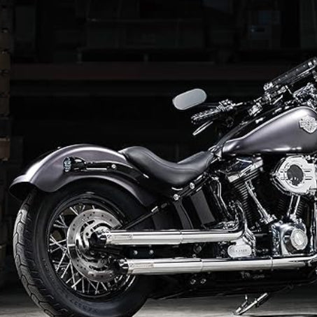 Kuryakyn 5458 Motorcycle Lighting: Bullet Style LED Rear Turn Signal Conversion Inserts, Single Circuit for 2000-19 Harley-Davidson Motorcycles, Gloss Black Bezels/Smoke Lenses, 1 Pair