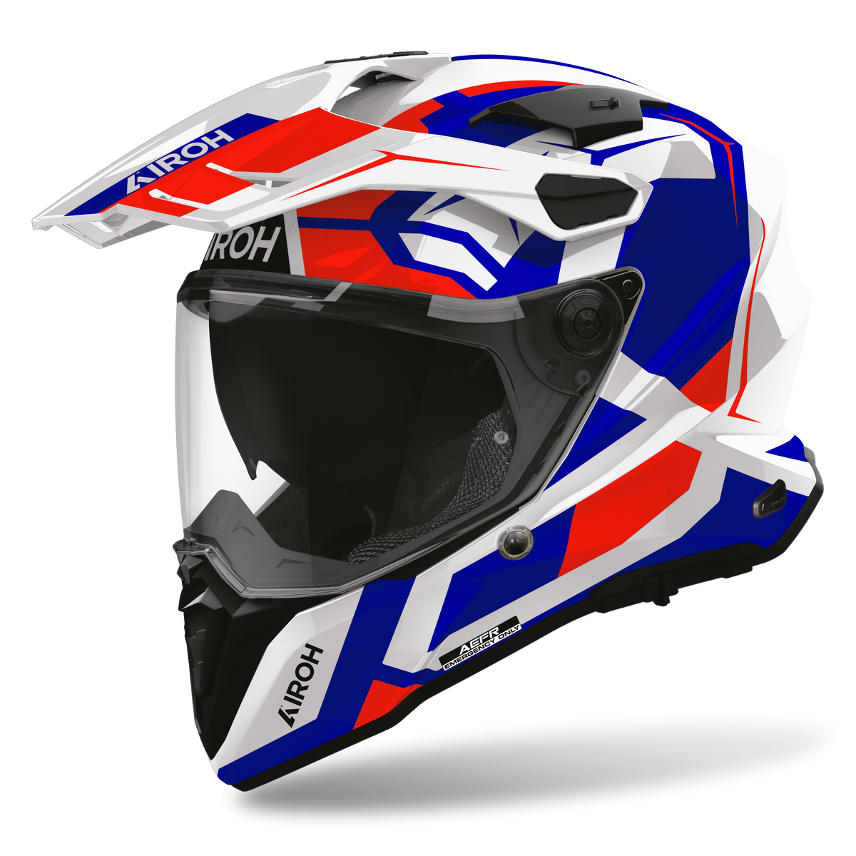 Airoh Commander 2 Pollar Blue Red Gloss Helmet