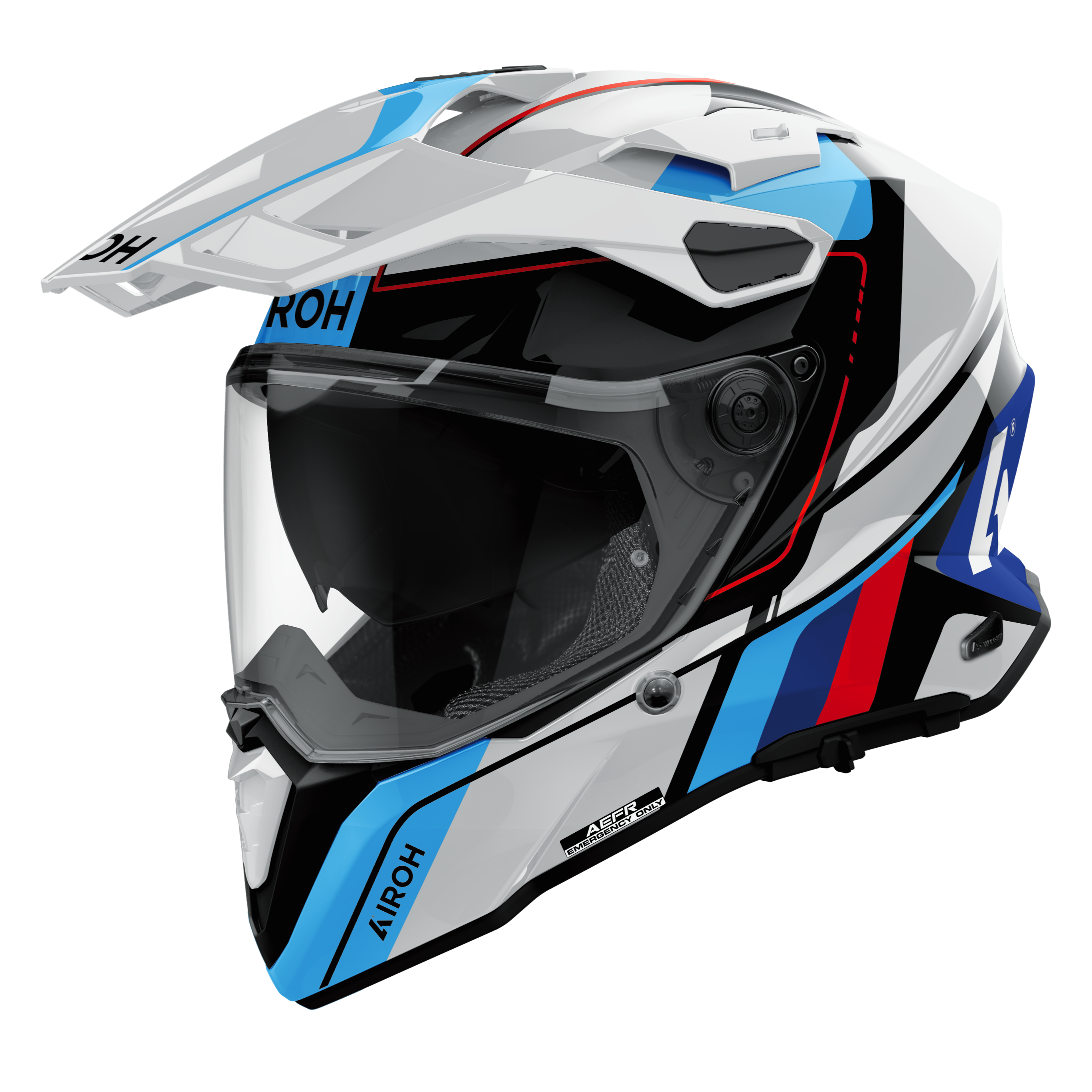 Airoh Commander 2 Skip White Red Gloss Helmet