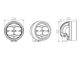 Denali D3 LED Fog Light Pod with DataDim Technology