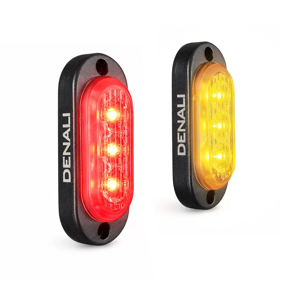 Denali T3-S™ Smart Brake & Switchback Signal Pods for Motorcycles – Rear