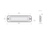 Denali B6 LED Brake Light Kit with Flush Mount-Amber