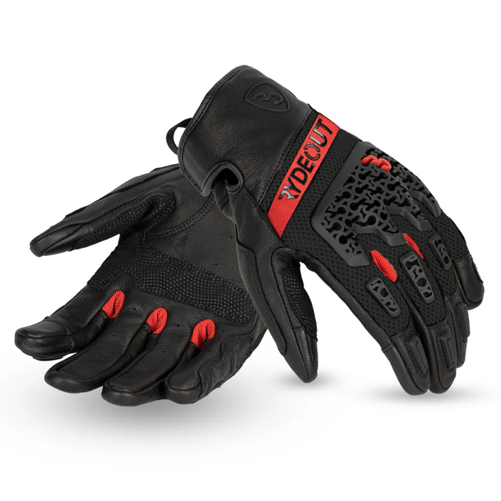 Rydeout Gloves - Drift - Black Red