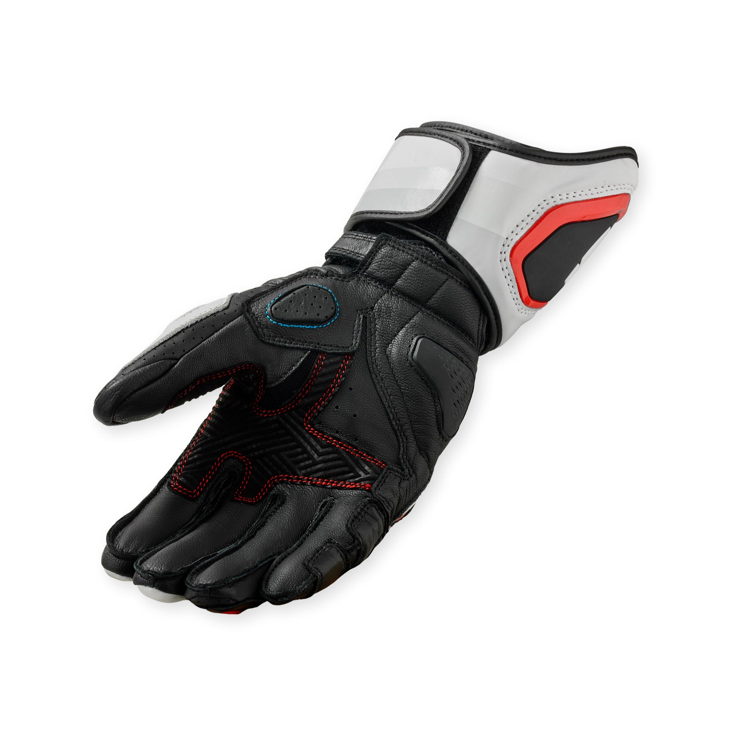 Rev'it! Quantum 3 Gloves White Neon Red