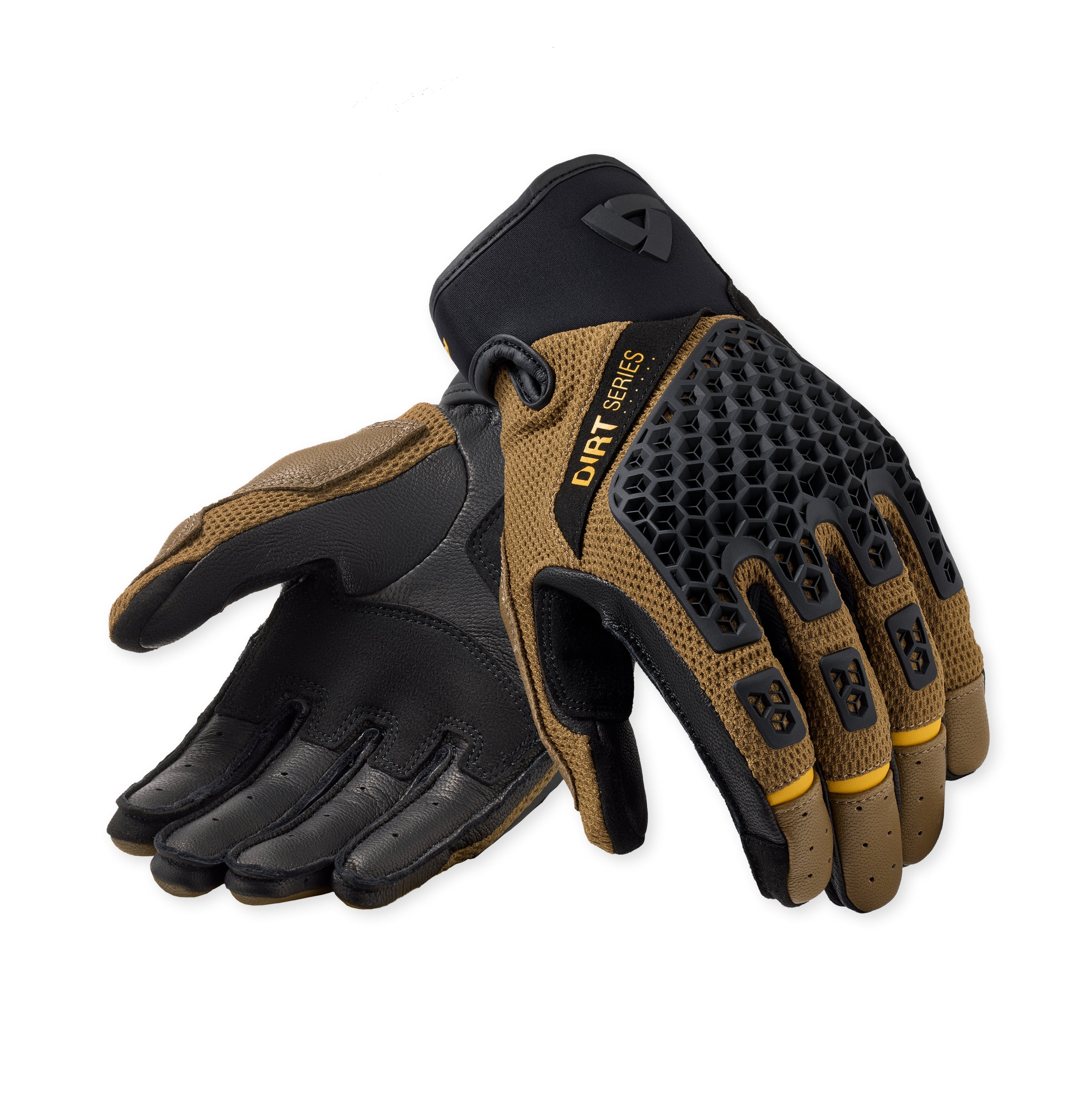 Rev'it! Caliber 2 Black Brown Gloves