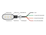 Denali T3 Switchback M8 LED Turn Signal Pods - Front
