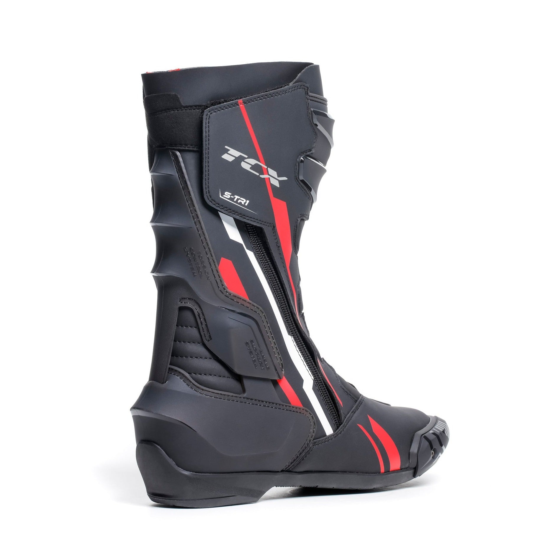 TCX S-TR1 Motorcycle Boots - Black Red White