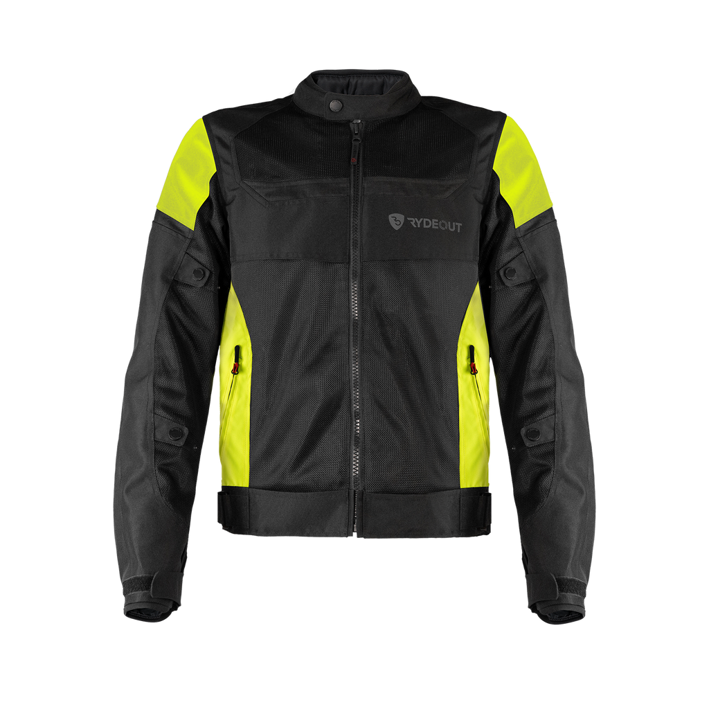 Rydeout Torrent Jacket - Black Hi Viz Yellow