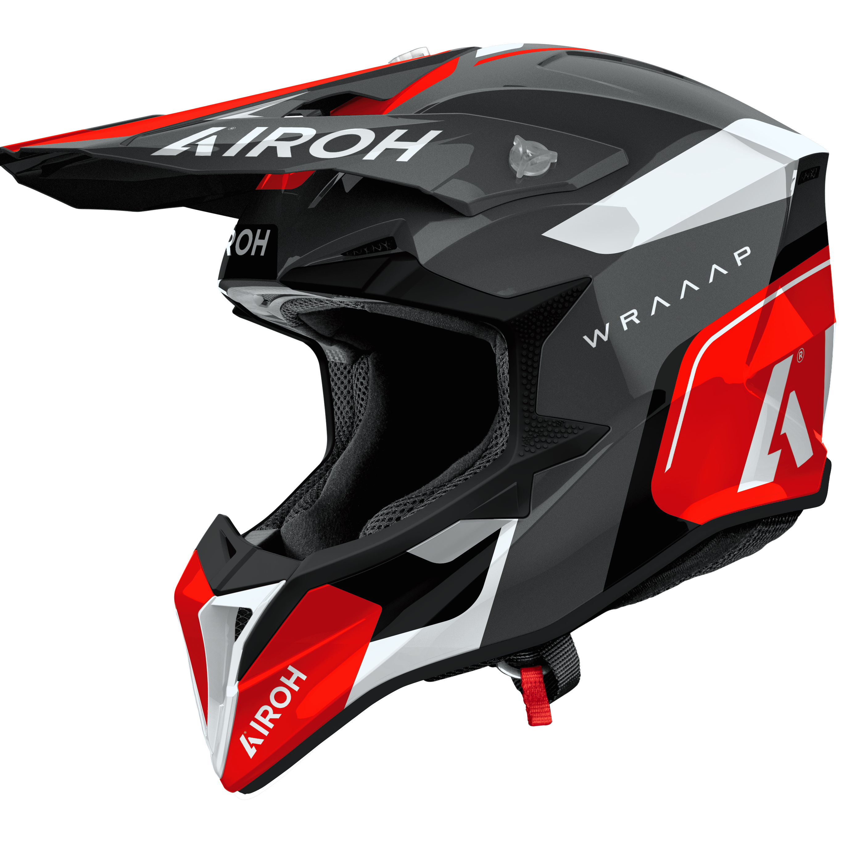 Airoh Wraaap Conquer Red Helmet