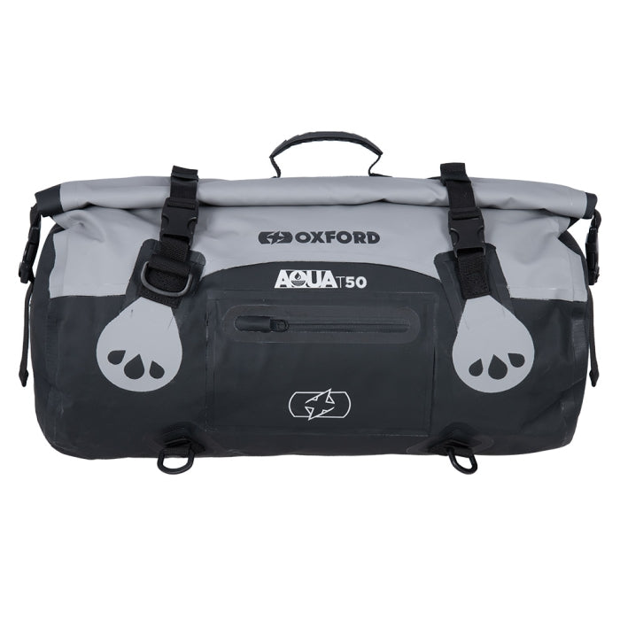 Oxford Aqua T-50 Roll Bag Grey Black