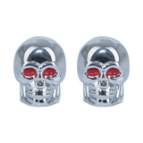 Oxford Skull Valve Caps - Silver