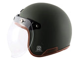 Axor Retro Jet Leather Matte Helmet