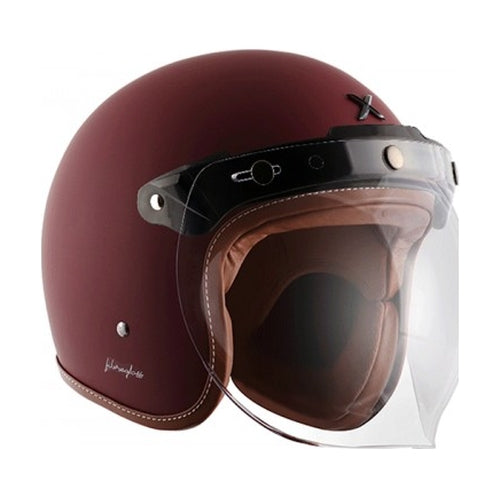 Axor Retro Jet Leather Matte Helmet
