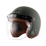 Axor Retro Jet Leather Matte Helmet