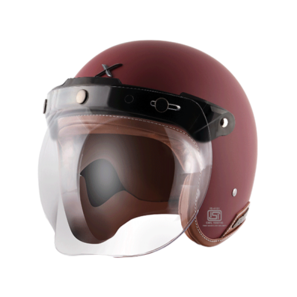 Axor Retro Jet Leather Matte Helmet