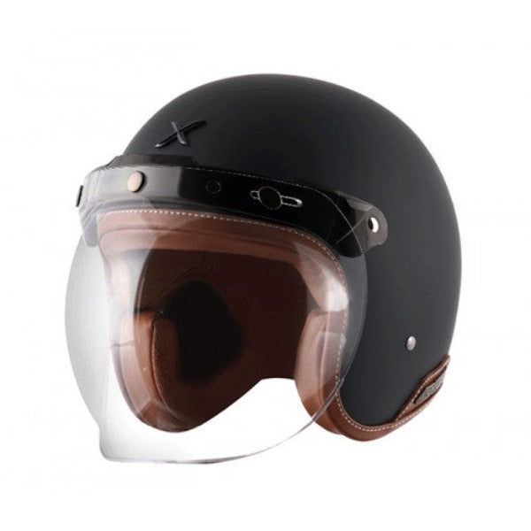 Axor Retro Jet Leather Matte Helmet