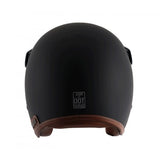 Axor Retro Jet Leather Matte Helmet