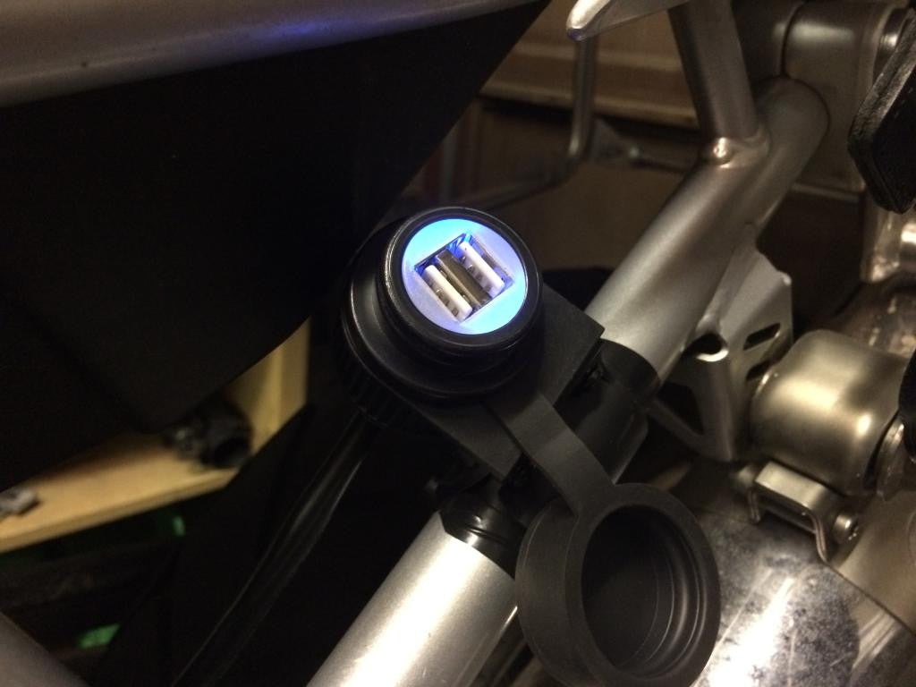 Oxford Weatherproof Dual Port USB Charger (12V 2Amph)