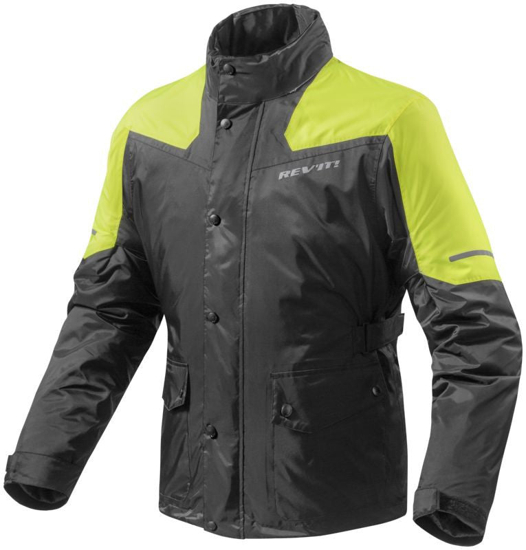 Rev'it! Nitric 2 H2O Rain Jacket - Black Neon Yellow