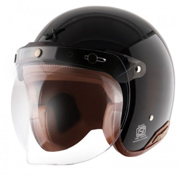 Axor Retro Jet Leather Gloss Helmet