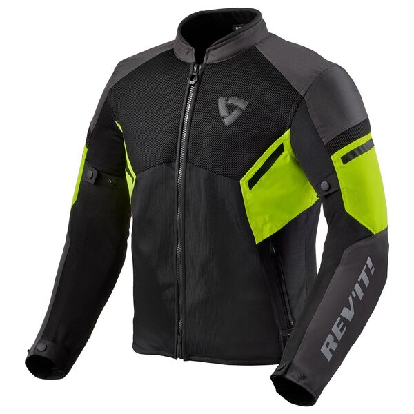 Rev'it! GT-R Air 3 Mesh Jacket - Black Neon Yellow